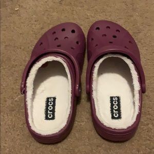 Fleece lined crocs